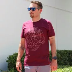 Felt Bicycles Shirts & Hoodies Fondo Maroon T-Shirt | Men's