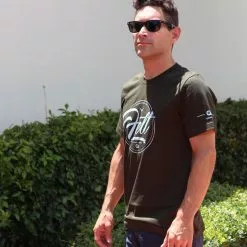 Felt Bicycles Script Dark Olive T-Shirt | Men's